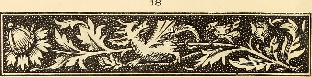 An illustration from [Specimens in the printing office of Francis Hart & Co., New York], 1877, leaf 85