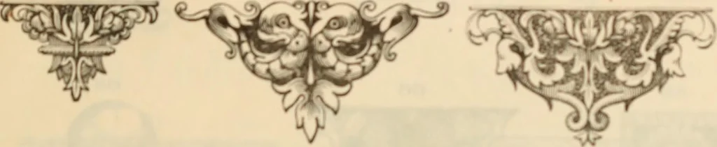 An illustration from [Specimens in the printing office of Francis Hart & Co., New York], 1877, leaf 88