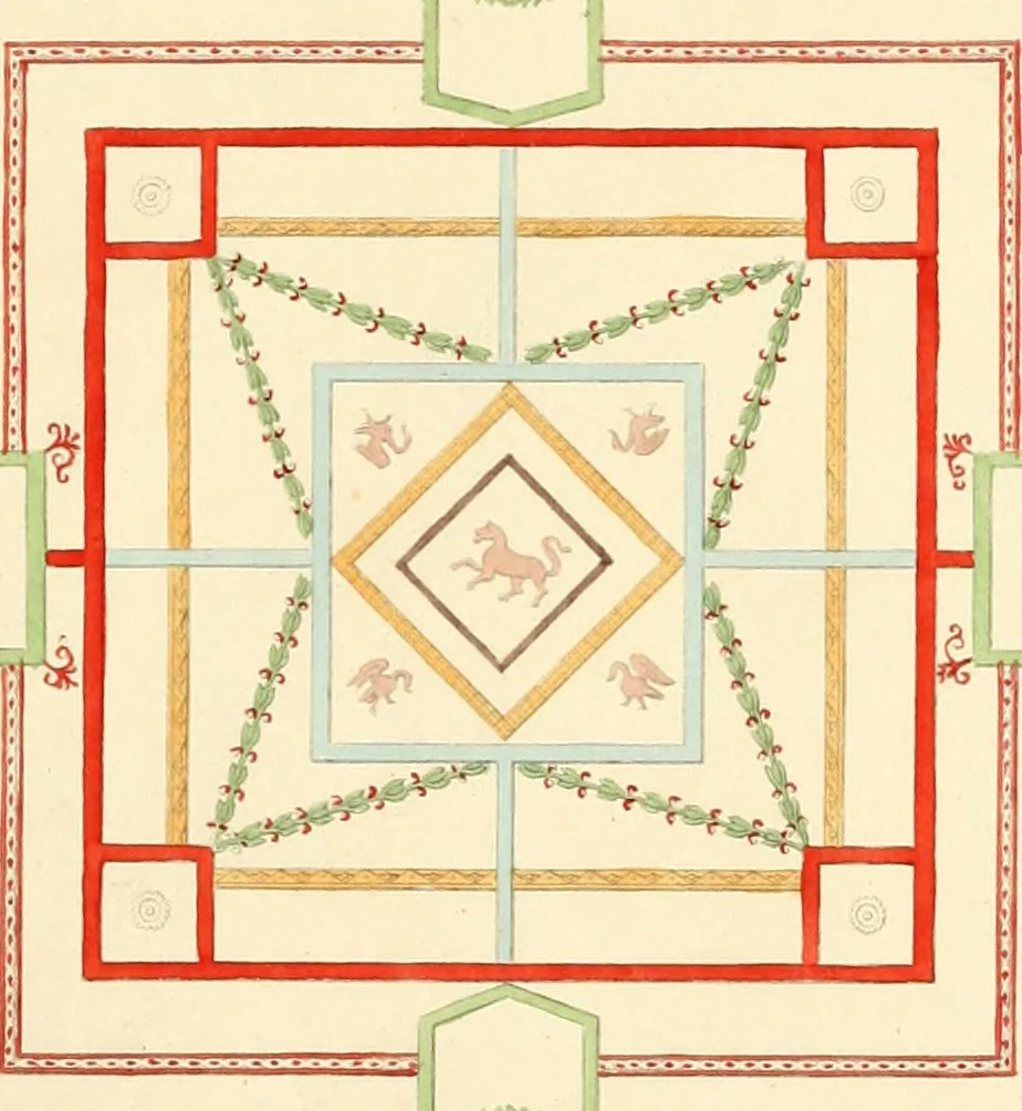 An illustration from Specimens of ancient decorations from Pompeii, 1825, leaf 10