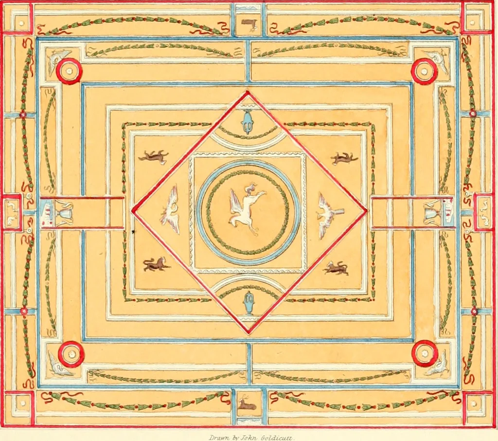 An illustration from Specimens of ancient decorations from Pompeii, 1825, leaf 18