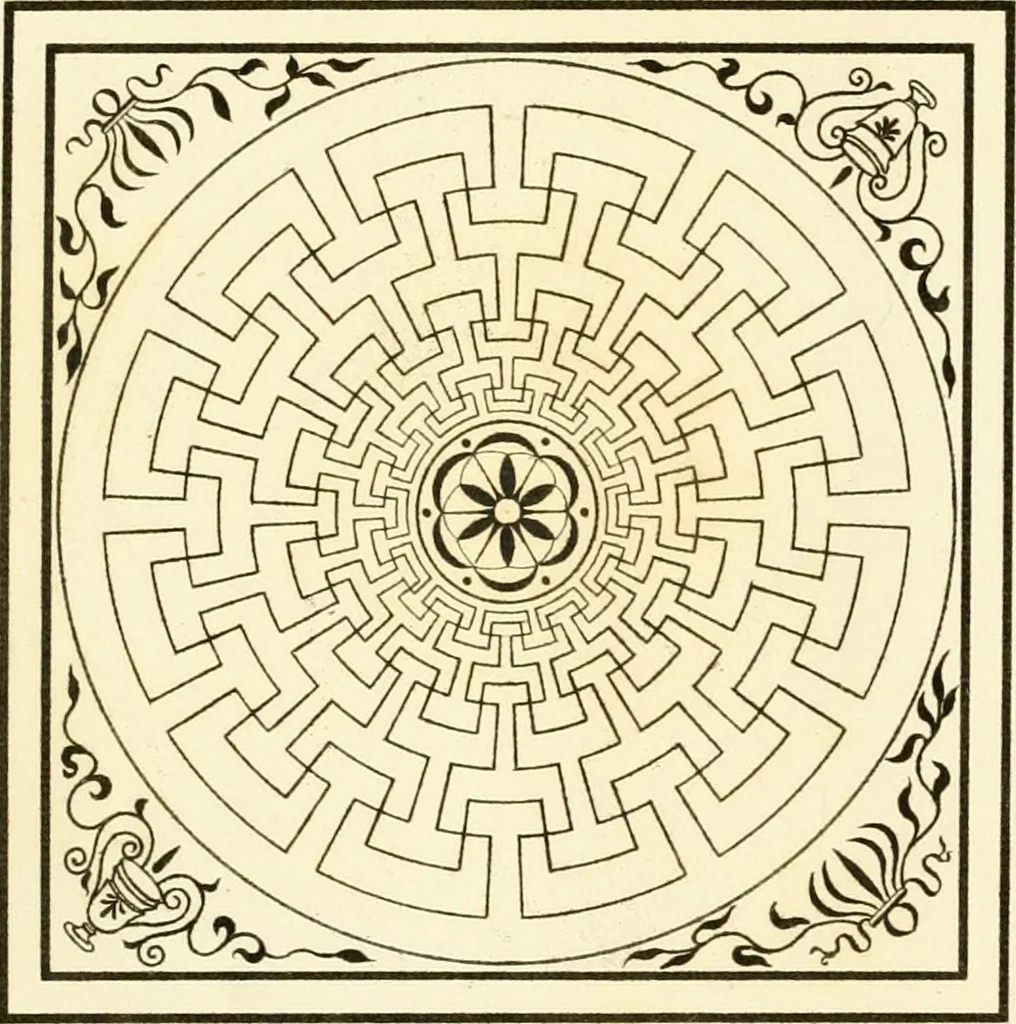 An illustration from Specimens of ancient decorations from Pompeii, 1825, leaf 24