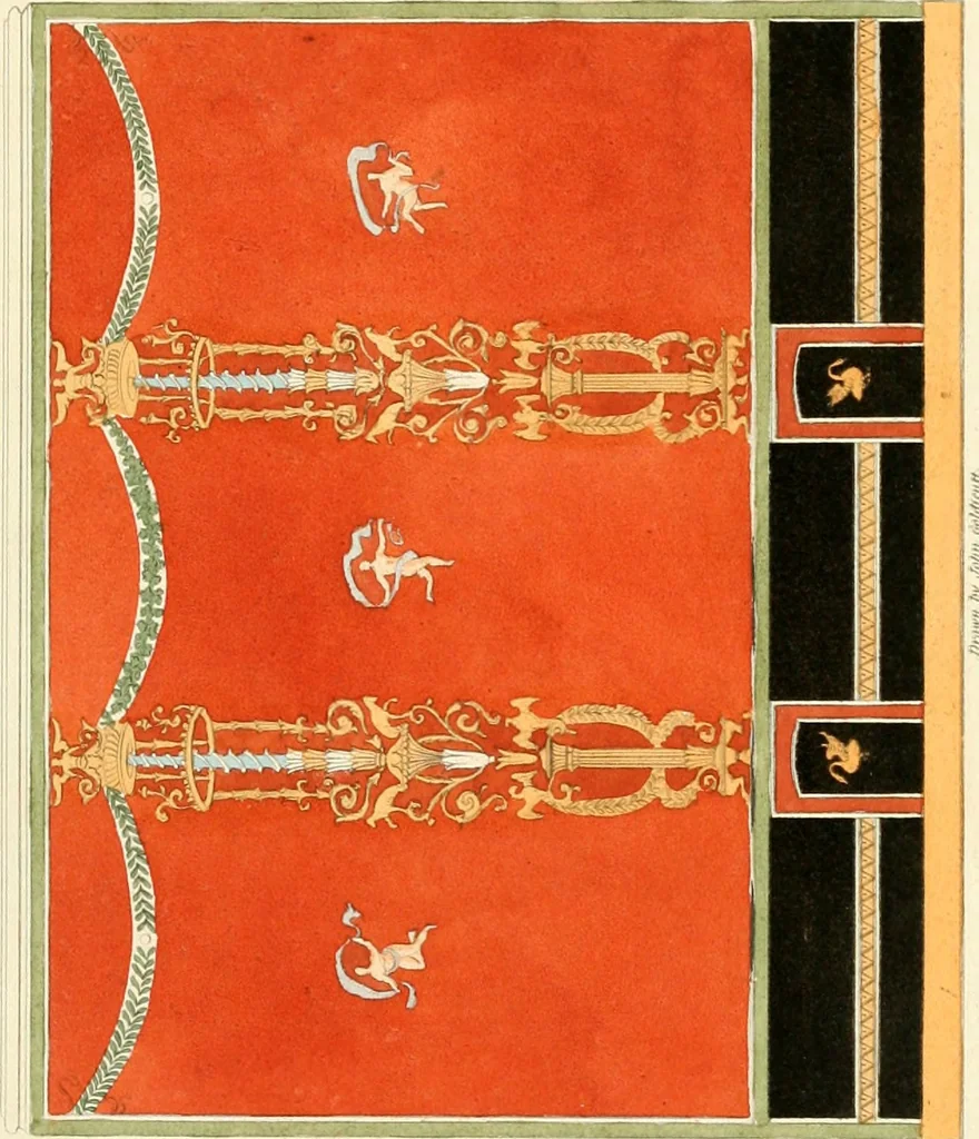 An illustration from Specimens of ancient decorations from Pompeii, 1825, leaf 30