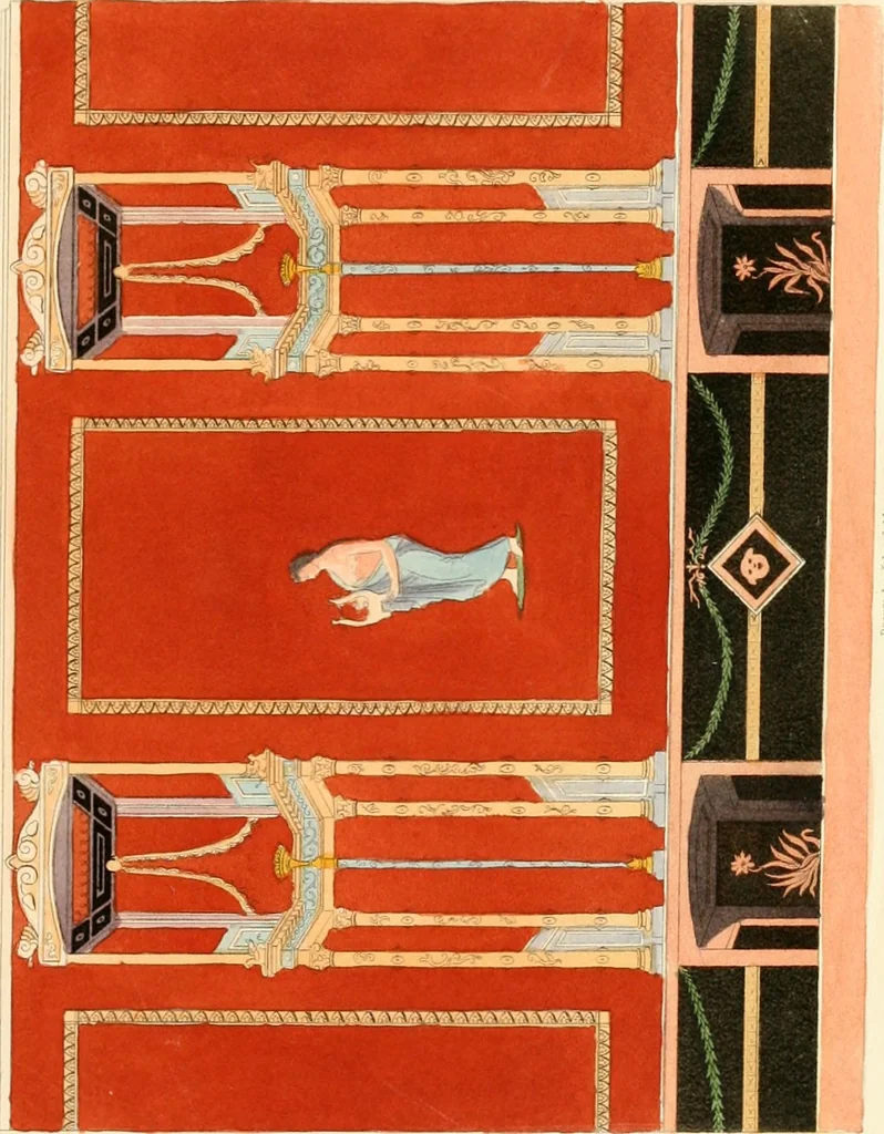 An illustration from Specimens of ancient decorations from Pompeii, 1825, leaf 34