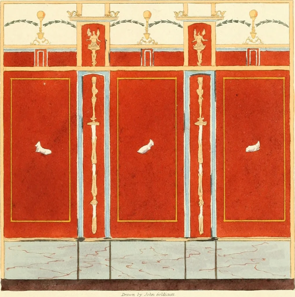 An illustration from Specimens of ancient decorations from Pompeii, 1825, leaf 38