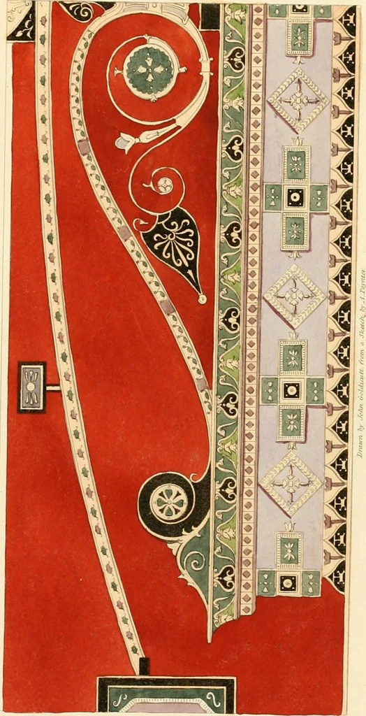 An illustration from Specimens of ancient decorations from Pompeii, 1825, leaf 46