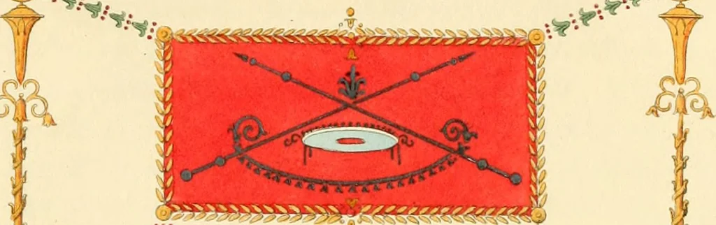 An illustration from Specimens of ancient decorations from Pompeii, 1825, leaf 6