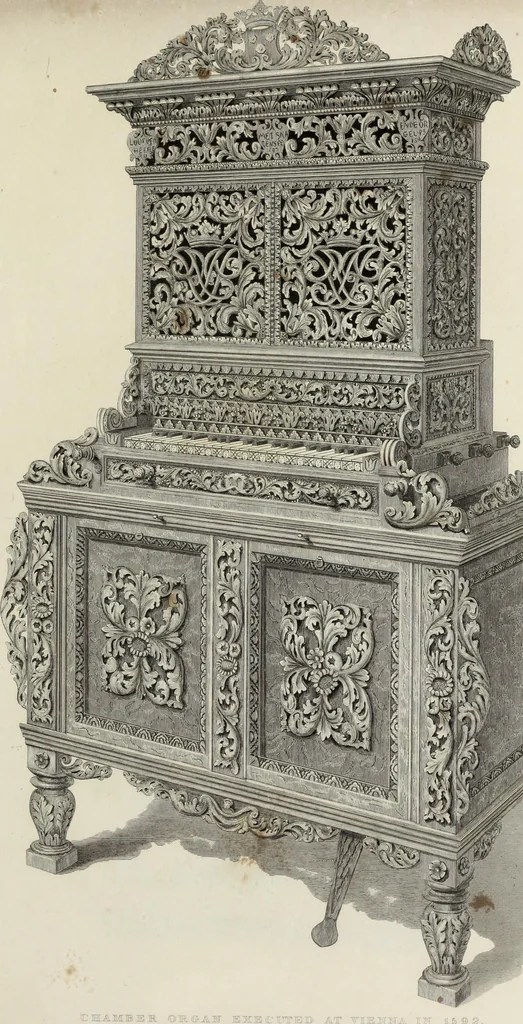An illustration from Specimens of ancient furniture drawn from existing authorities, 1836, leaf 100