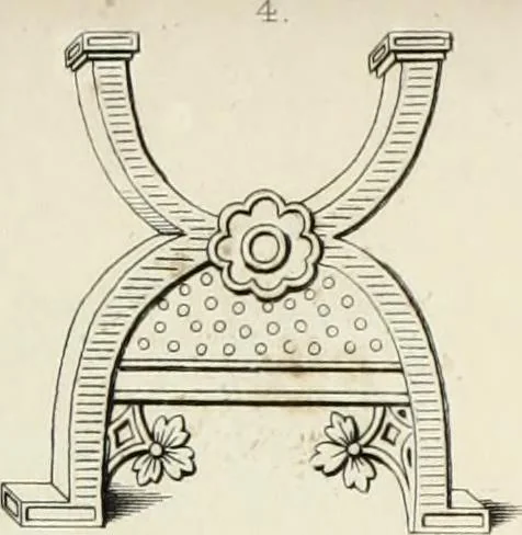 An illustration from Specimens of ancient furniture drawn from existing authorities, 1836, leaf 104