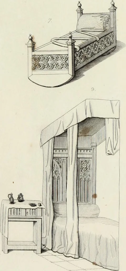 An illustration from Specimens of ancient furniture drawn from existing authorities, 1836, leaf 104