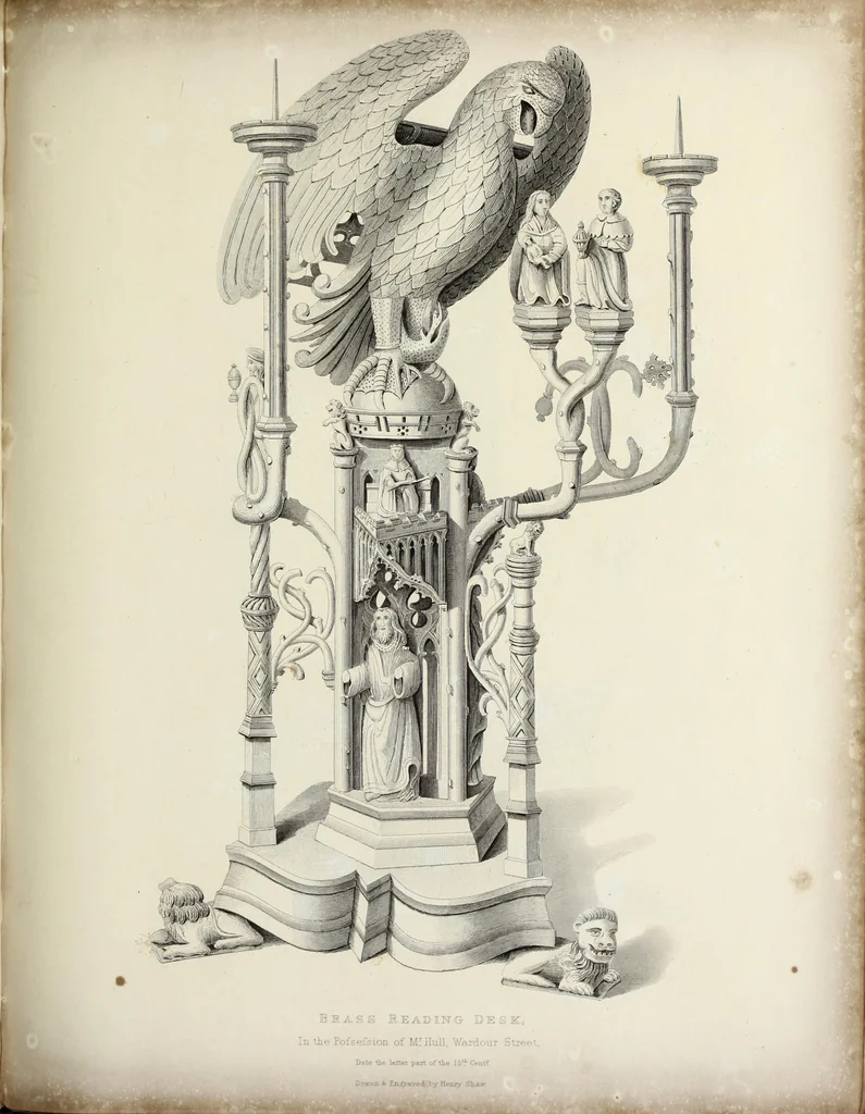 An illustration from Specimens of ancient furniture drawn from existing authorities, 1836, leaf 124