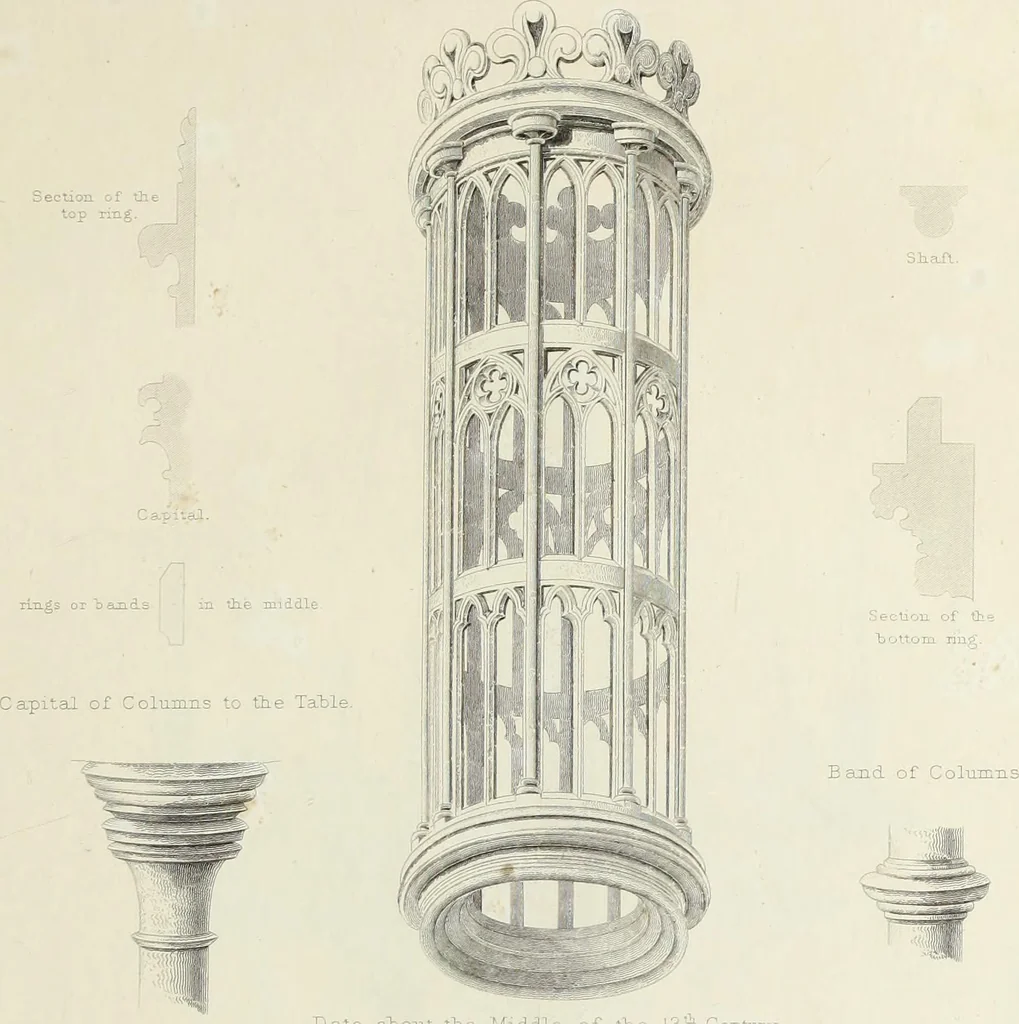 An illustration from Specimens of ancient furniture drawn from existing authorities, 1836, leaf 126