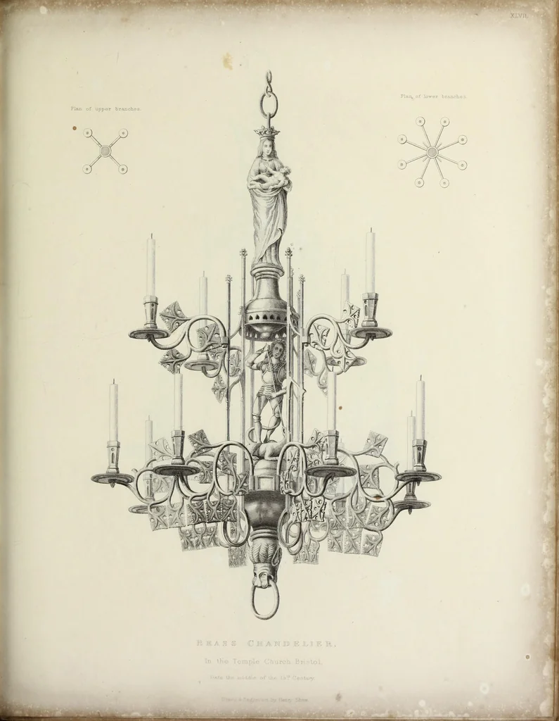 An illustration from Specimens of ancient furniture drawn from existing authorities, 1836, leaf 128