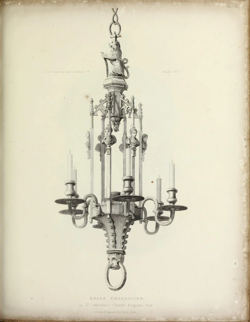 An illustration from Specimens of ancient furniture drawn from existing authorities, 1836, leaf 130