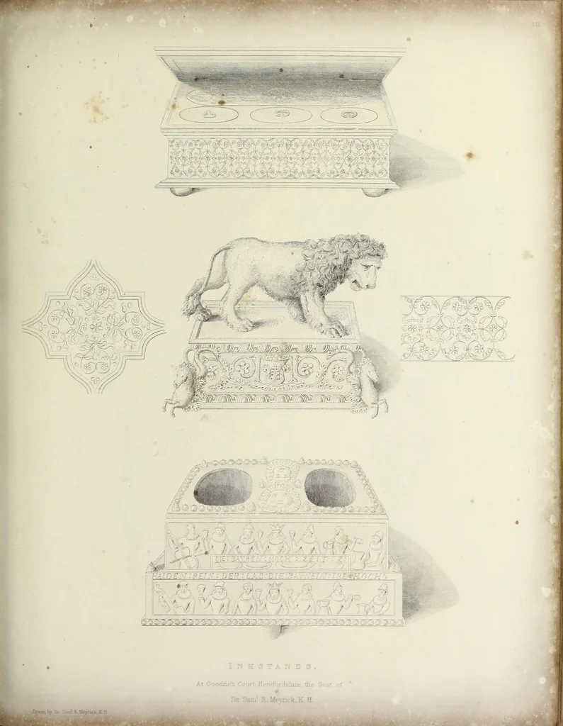 An illustration from Specimens of ancient furniture drawn from existing authorities, 1836, leaf 138