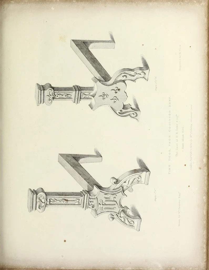 An illustration from Specimens of ancient furniture drawn from existing authorities, 1836, leaf 142