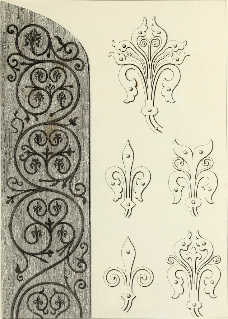 An illustration from Specimens of ancient furniture drawn from existing authorities, 1836, leaf 152