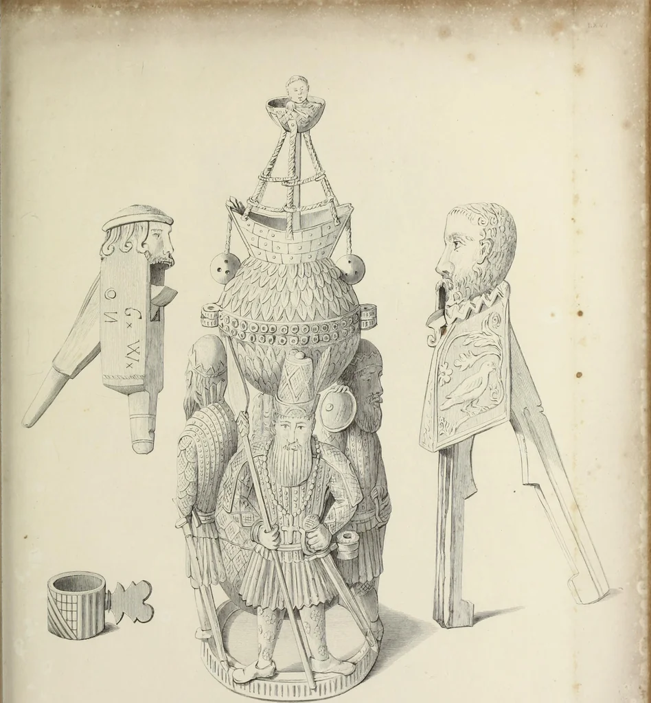 An illustration from Specimens of ancient furniture drawn from existing authorities, 1836, leaf 166
