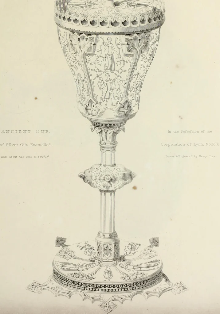 An illustration from Specimens of ancient furniture drawn from existing authorities, 1836, leaf 168