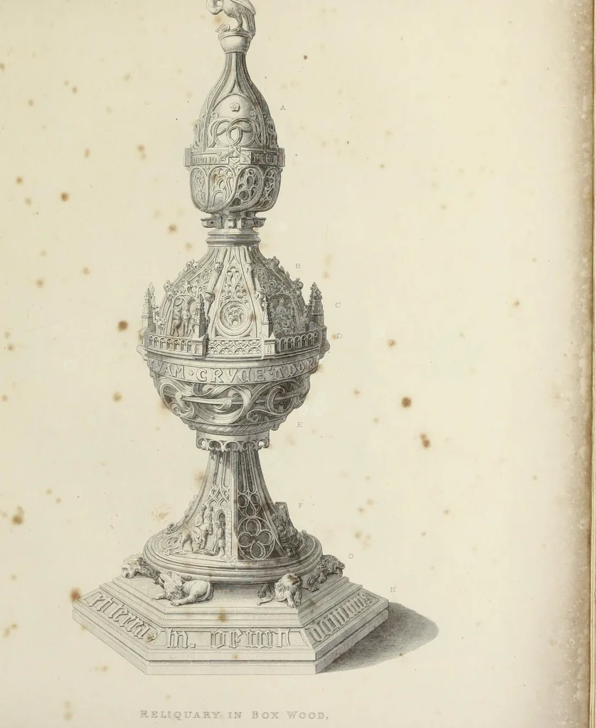 An illustration from Specimens of ancient furniture drawn from existing authorities, 1836, leaf 178