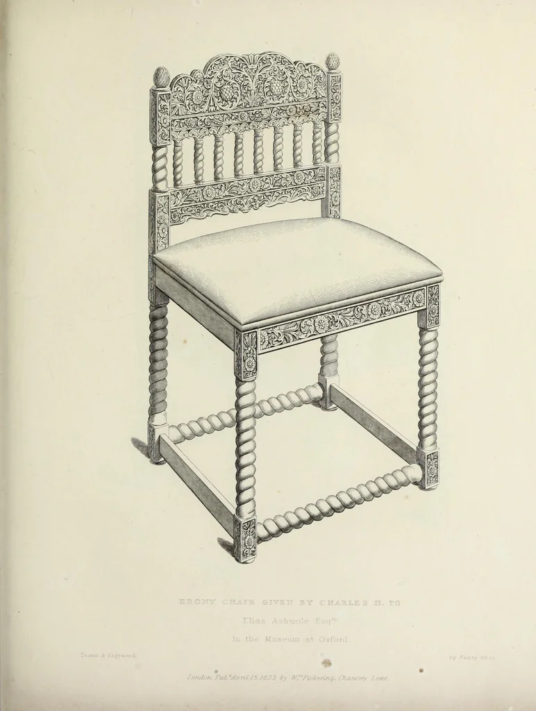 An illustration from Specimens of ancient furniture drawn from existing authorities, 1836, leaf 58