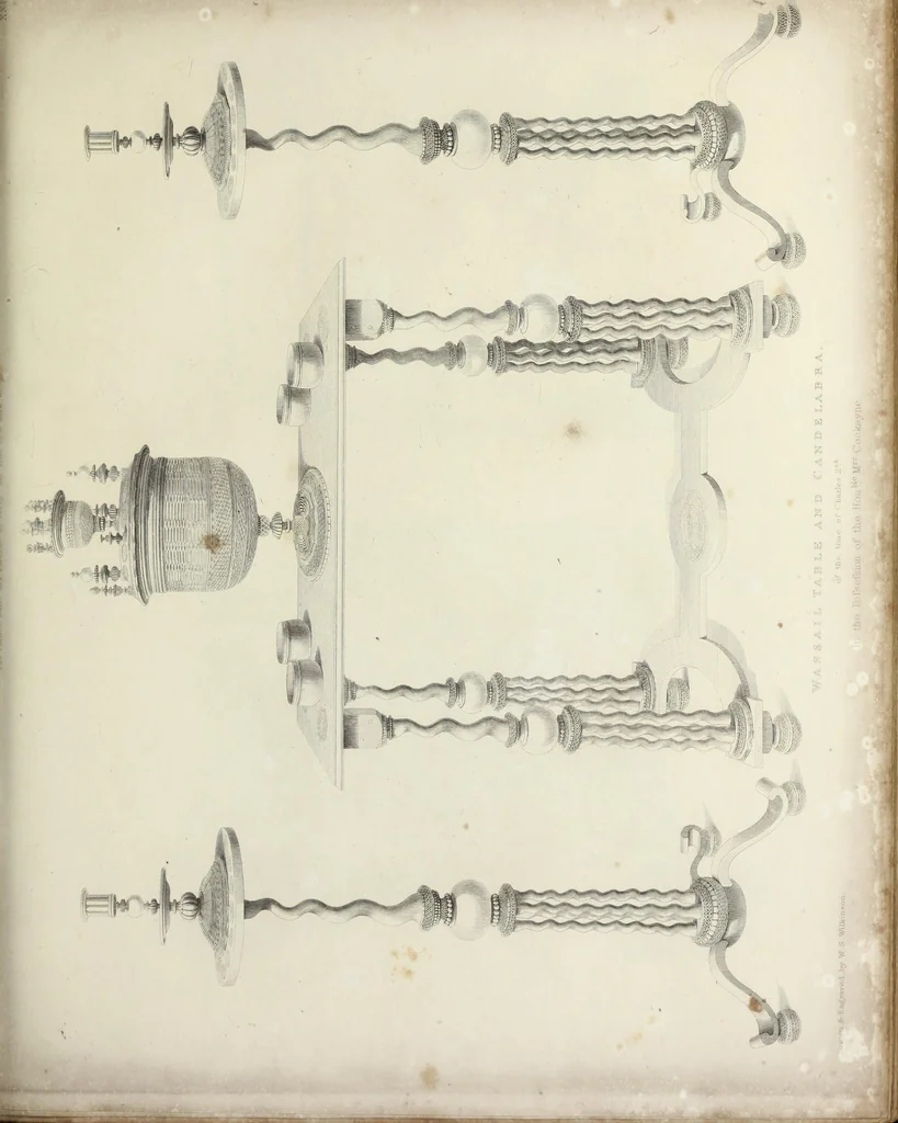 An illustration from Specimens of ancient furniture drawn from existing authorities, 1836, leaf 78