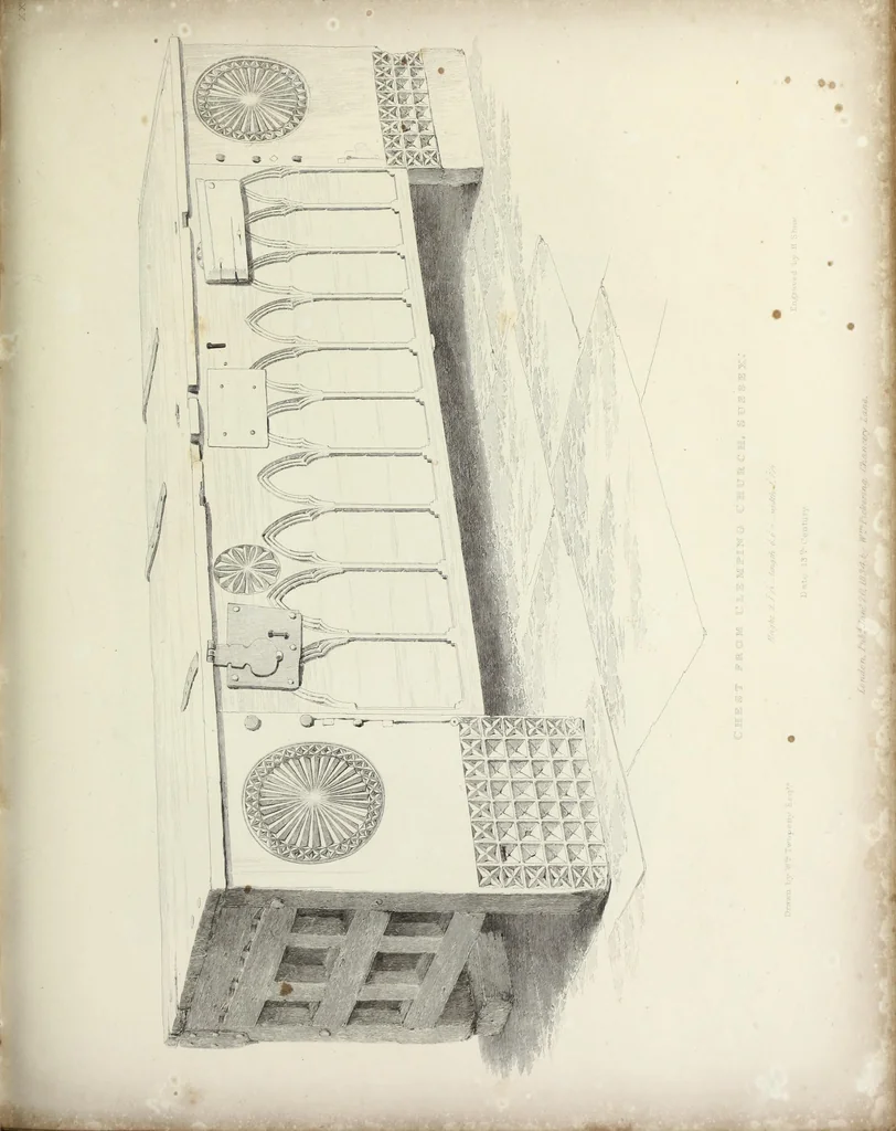An illustration from Specimens of ancient furniture drawn from existing authorities, 1836, leaf 92