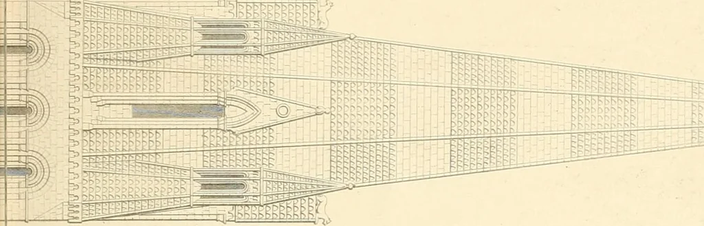 An illustration from Specimens of the architecture of Normandy, from the 16th to the 17th century. Engraved by John and Henry Le Keux, 1874, leaf 160