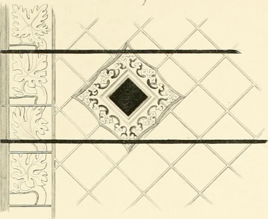 An illustration from Specimens of the architecture of Normandy, from the 16th to the 17th century. Engraved by John and Henry Le Keux, 1874, leaf 264