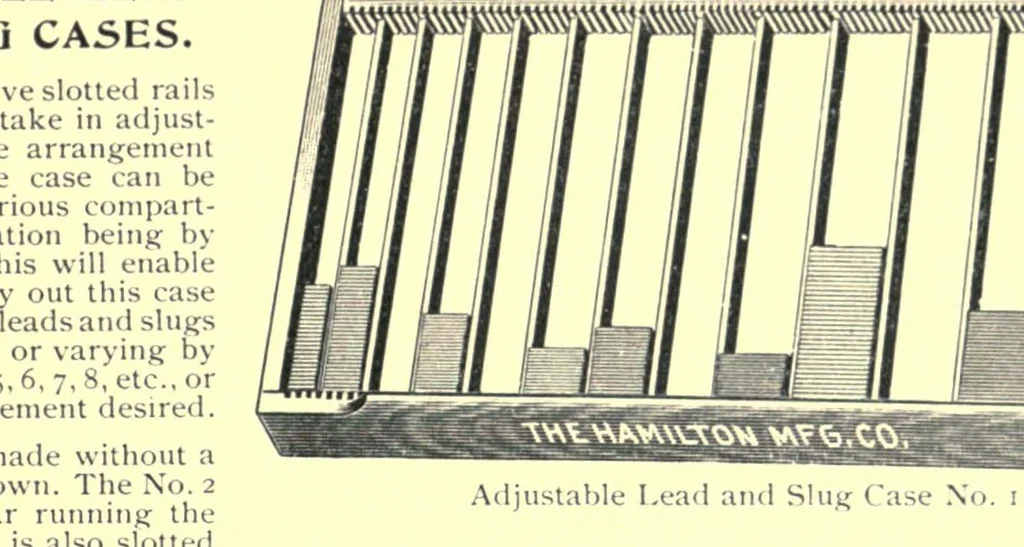 An illustration from Specimens of borders and ornaments, cuts, and brass rules, and illustrated catalogue and price list of printing material and printers' supplies, 1903, leaf 197