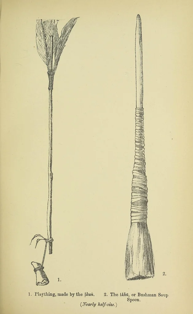 An illustration from Specimens of Bushman folklore, 1911, leaf 437
