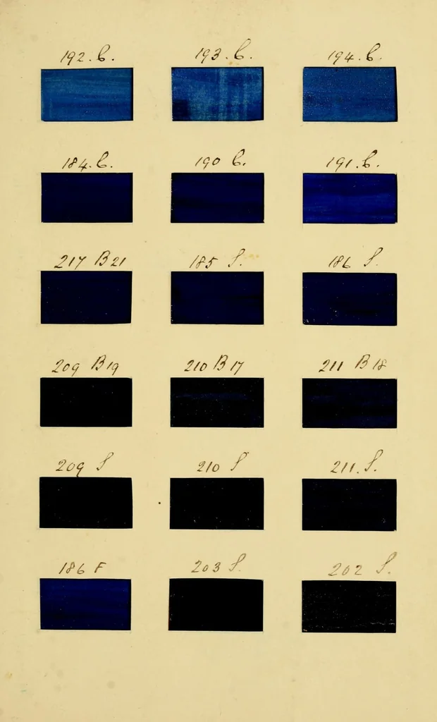 An illustration from Specimens of colors from T. Fewster & Son, manufacturers of varnishes, patent dryers., 1845, leaf 11