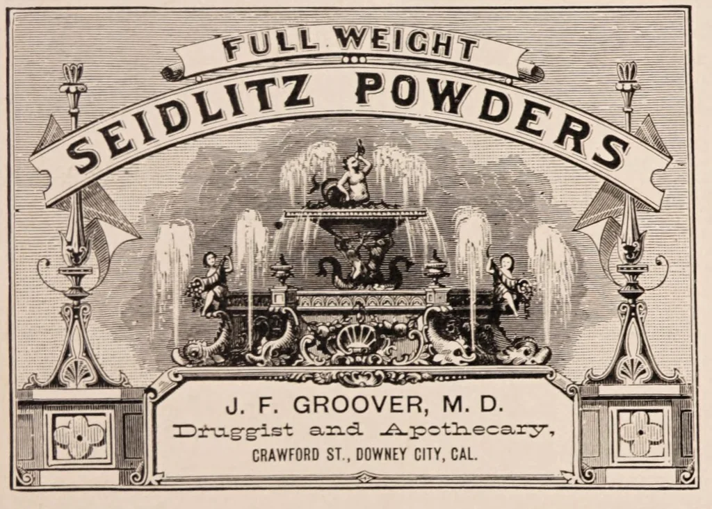 An illustration from Specimens of druggists' labels...letter-press printing, etc, 1885, leaf 37