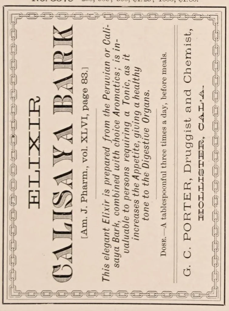 An illustration from Specimens of druggists' labels...letter-press printing, etc, 1885, leaf 51