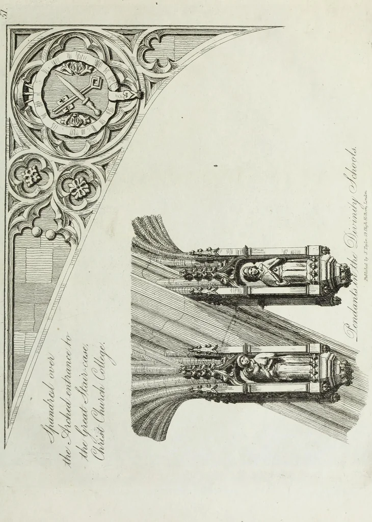 An illustration from Specimens of Gothic architecture, consisting of doors, windows, buttresses, pinnacles, &c.; with the measurements, selected from ancient buildings at Oxford &c, 1825, leaf 112