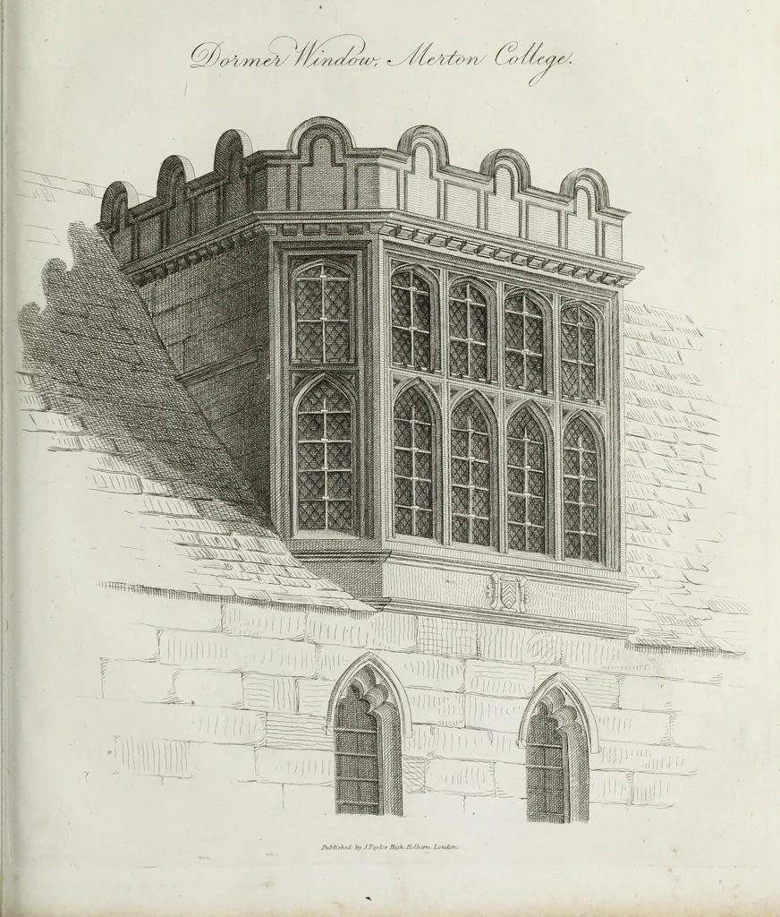 An illustration from Specimens of Gothic architecture, consisting of doors, windows, buttresses, pinnacles, &c.; with the measurements, selected from ancient buildings at Oxford &c, 1825, leaf 66