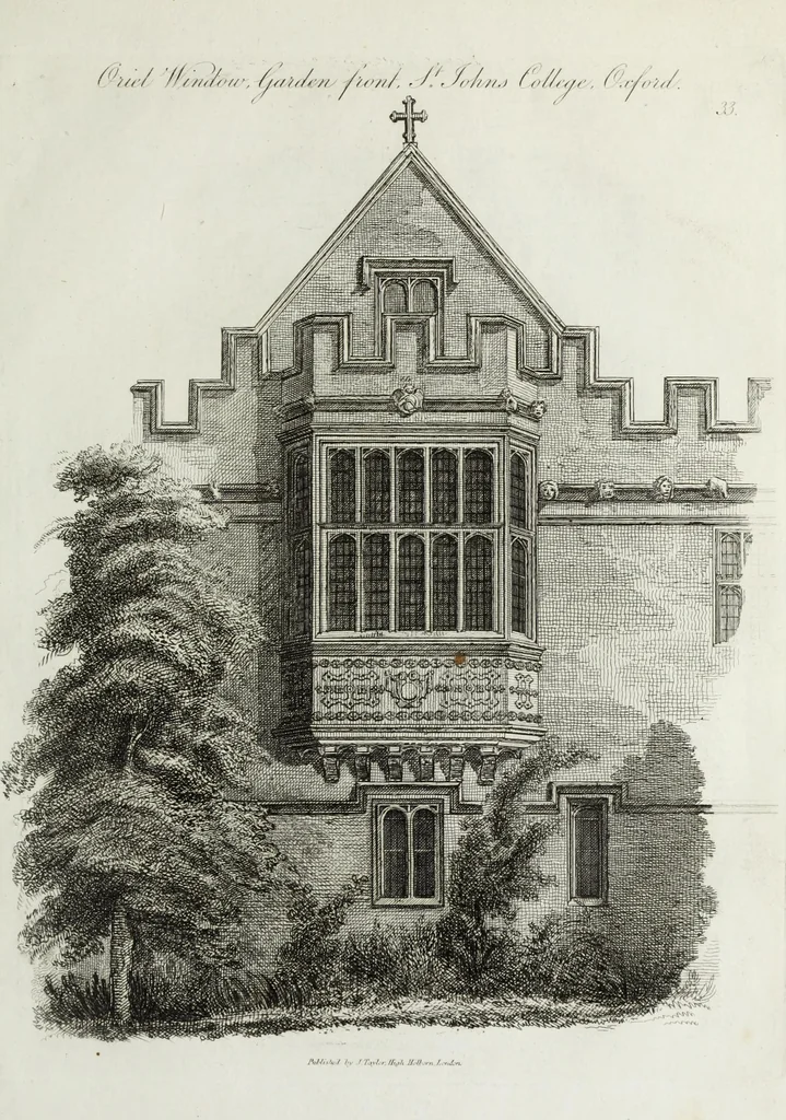 An illustration from Specimens of Gothic architecture, consisting of doors, windows, buttresses, pinnacles, &c.; with the measurements, selected from ancient buildings at Oxford &c, 1825, leaf 70