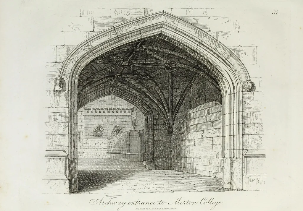 An illustration from Specimens of Gothic architecture, consisting of doors, windows, buttresses, pinnacles, &c.; with the measurements, selected from ancient buildings at Oxford &c, 1825, leaf 78