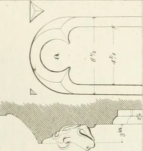 An illustration from Specimens of Gothic architecture; selected from various antient[!] edifices in England: consisting of plans, elevations, sections, and parts at large ... accompanied by historical and descriptive accounts, 1823, leaf 150