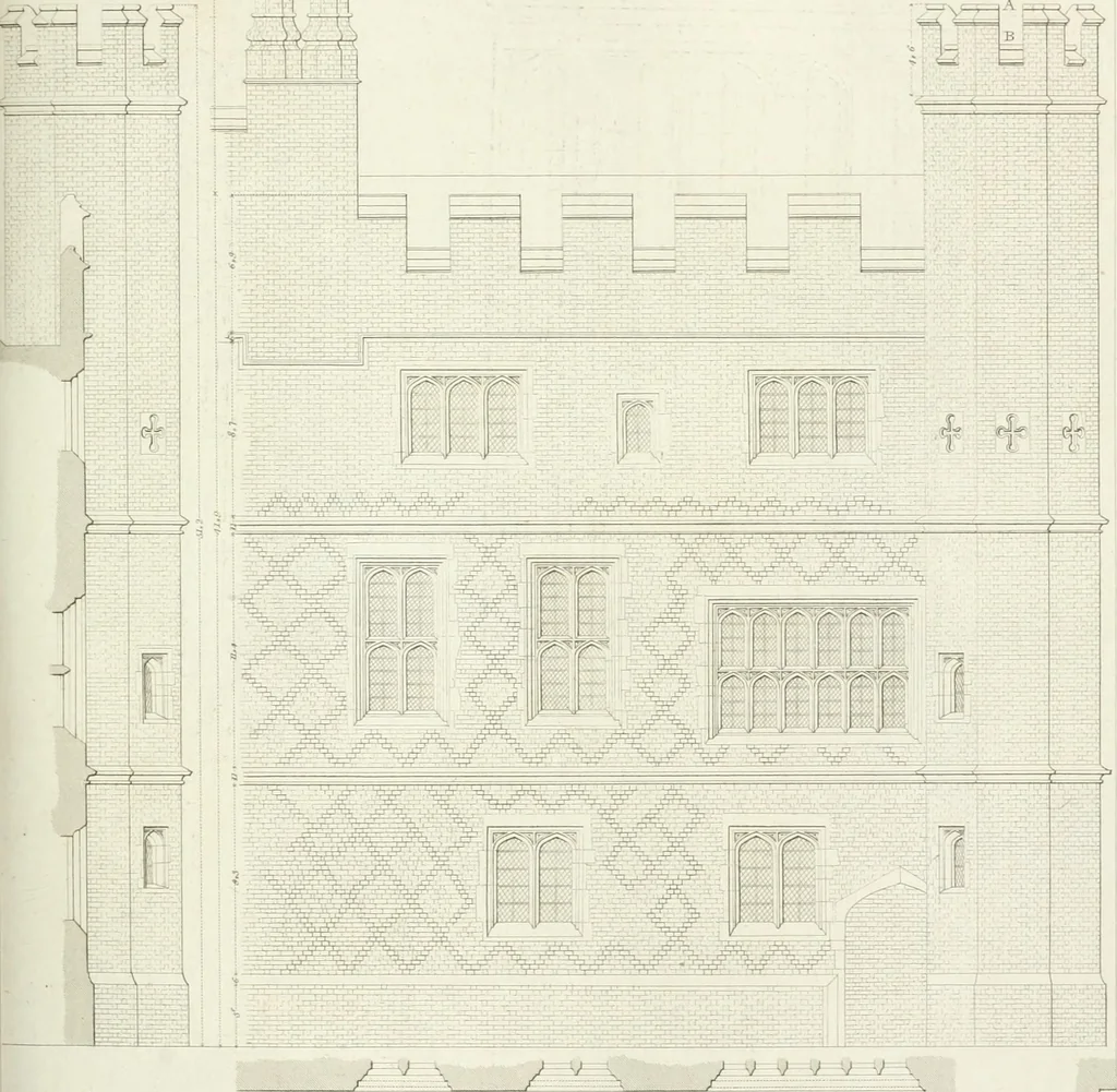 An illustration from Specimens of Gothic architecture; selected from various antient[!] edifices in England: consisting of plans, elevations, sections, and parts at large ... accompanied by historical and descriptive accounts, 1823, leaf 258