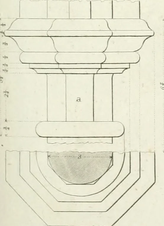 An illustration from Specimens of Gothic architecture; selected from various antient[!] edifices in England: consisting of plans, elevations, sections, and parts at large ... accompanied by historical and descriptive accounts, 1823, leaf 270
