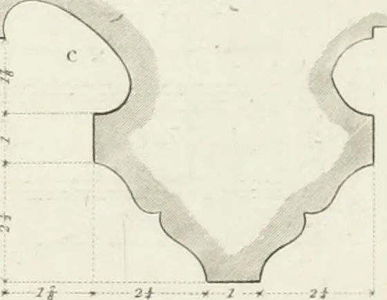 An illustration from Specimens of Gothic architecture; selected from various antient[!] edifices in England: consisting of plans, elevations, sections, and parts at large ... accompanied by historical and descriptive accounts, 1823, leaf 270