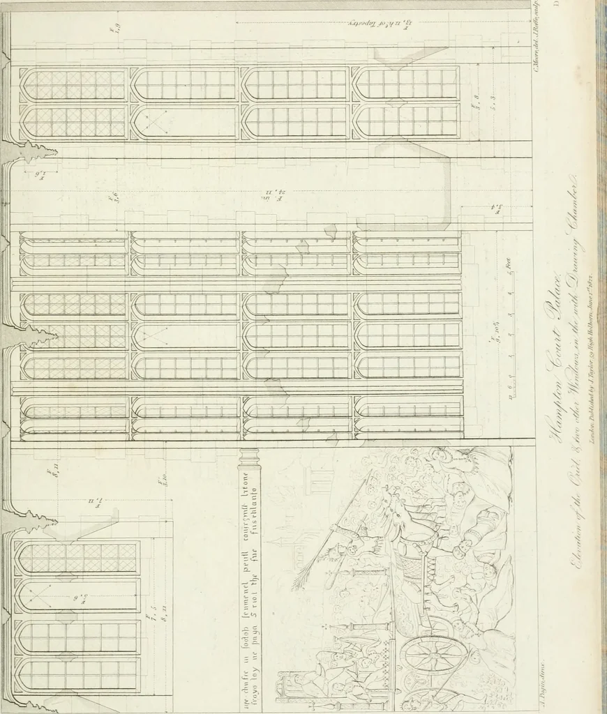 An illustration from Specimens of Gothic architecture; selected from various antient[!] edifices in England: consisting of plans, elevations, sections, and parts at large ... accompanied by historical and descriptive accounts, 1823, leaf 272