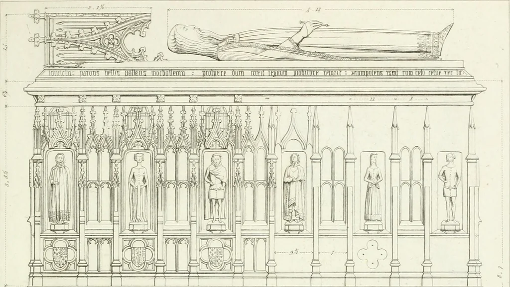 An illustration from Specimens of Gothic architecture; selected from various antient[!] edifices in England: consisting of plans, elevations, sections, and parts at large ... accompanied by historical and descriptive accounts, 1823, leaf 310