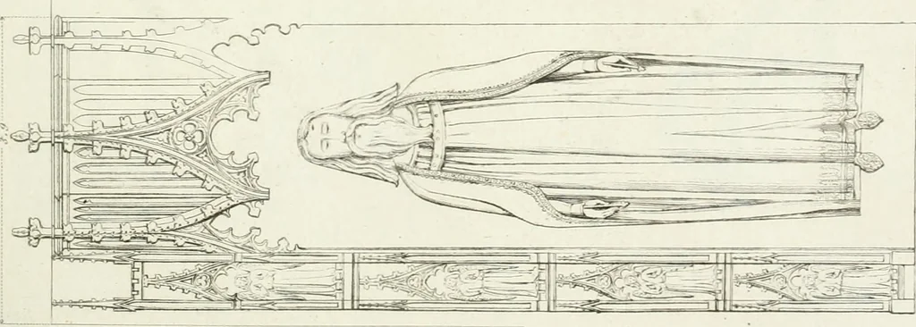 An illustration from Specimens of Gothic architecture; selected from various antient[!] edifices in England: consisting of plans, elevations, sections, and parts at large ... accompanied by historical and descriptive accounts, 1823, leaf 310