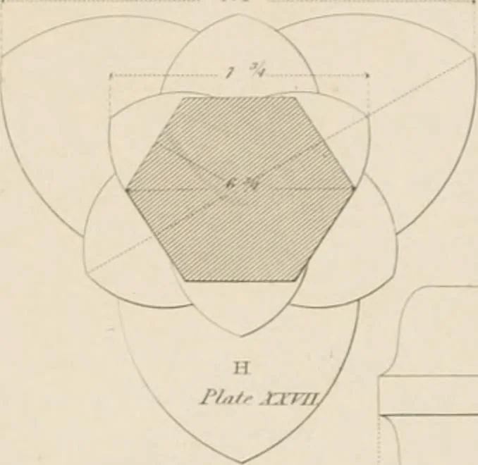 An illustration from Specimens of Gothic architecture; selected from various ancient edifices in England: consisting of plans, elevations, sections, and parts at large .., 1825, leaf 110