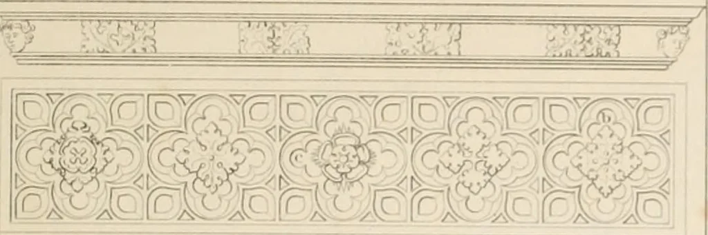 An illustration from Specimens of Gothic architecture; selected from various ancient edifices in England: consisting of plans, elevations, sections, and parts at large .., 1825, leaf 146