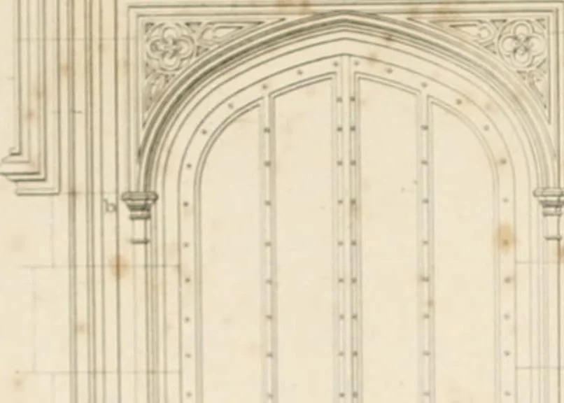 An illustration from Specimens of Gothic architecture; selected from various ancient edifices in England: consisting of plans, elevations, sections, and parts at large .., 1825, leaf 168