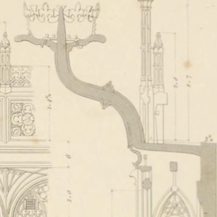 An illustration from Specimens of Gothic architecture; selected from various ancient edifices in England: consisting of plans, elevations, sections, and parts at large .., 1825, leaf 176