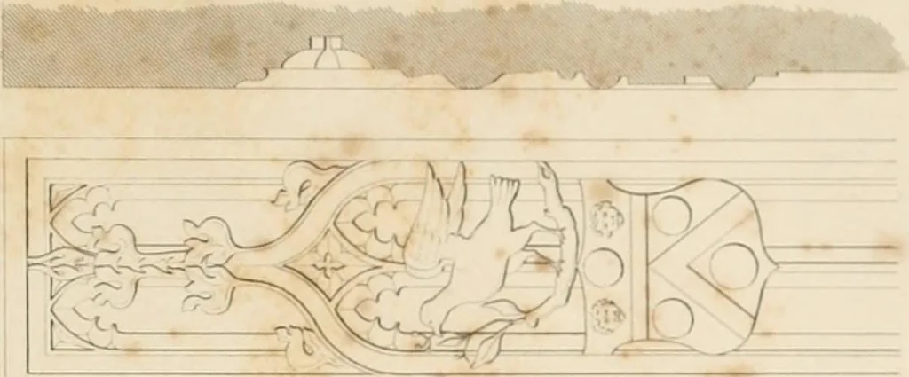 An illustration from Specimens of Gothic architecture; selected from various ancient edifices in England: consisting of plans, elevations, sections, and parts at large .., 1825, leaf 186