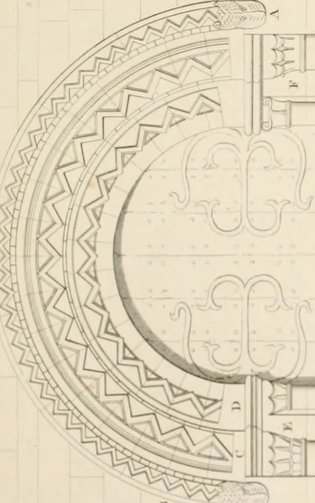 An illustration from Specimens of Gothic architecture; selected from various ancient edifices in England: consisting of plans, elevations, sections, and parts at large .., 1825, leaf 74